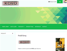 Tablet Screenshot of kovosro.sk
